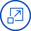Expanding arrows icon representing the Scale stage of the LionTrust investment process.