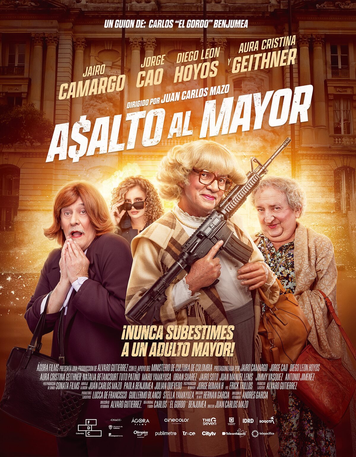 Official poster for Attack on the Major, a 2024 feature project supported by LionTrust.