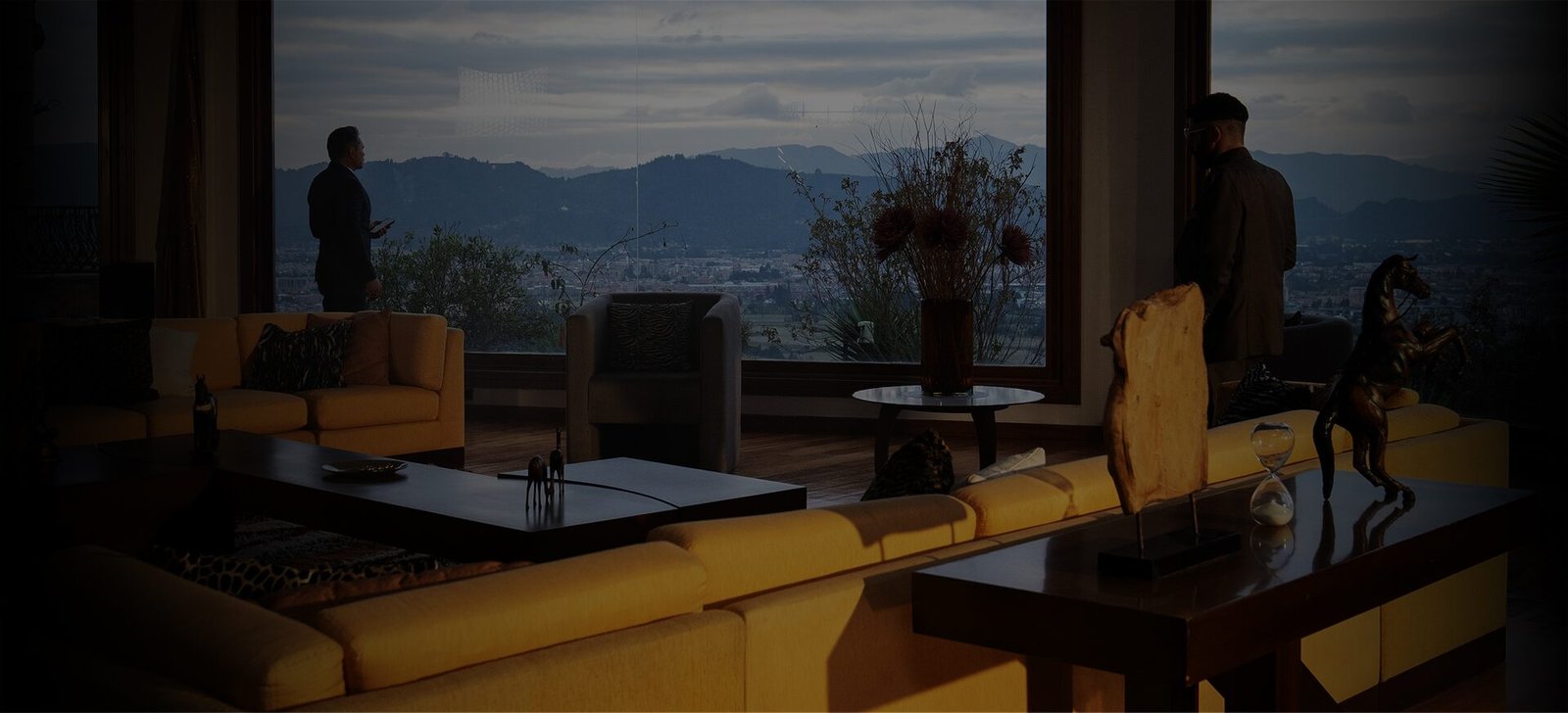 Overhead film production set representing strategic investment in large-scale entertainment projects.